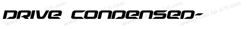 Drive Condensed字体转换